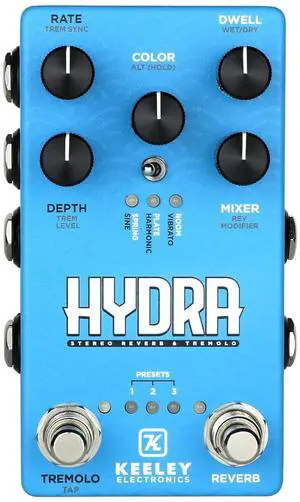 Hydra Stereo Reverb and Tremolo Pedal Hydra Stereo Reverb and Tremolo Pedal