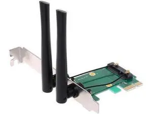 High Quality Wireless Network Card WiFi Mini PCI-E Express to PCI-E Adapter 2 Antenna External PC High Quality Wireless Network Card WiFi Mini PCI-E Express to PCI-E Adapter 2 Antenna External PC