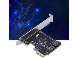 1X 4X 8X 16X PCI-E Cards PCI Express to SATA 3.0 2-Port SATA III 6Gbps Expansion Adapter Boards Add On Cards PCI-Express Card 1X 4X 8X 16X PCI-E Cards PCI Express to SATA 3.0 2-Port SATA III 6Gbps Expansion Adapter Boards Add On Cards PCI-Express Card