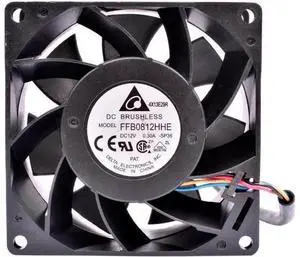 FFB0812HHE 8cm 8038 80mm fan 80x80x38mm DC12V 0.30A server low speed mute cooling fan FFB0812HHE 8cm 8038 80mm fan 80x80x38mm DC12V 0.30A server low speed mute cooling fan