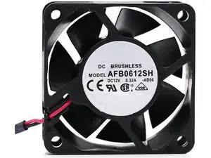 AFB0612SH 60x60x25mm 6cm DC12V 0.32A 2-Wire Chassis Power Supply Cooling Fan AFB0612SH 60x60x25mm 6cm DC12V 0.32A 2-Wire Chassis Power Supply Cooling Fan