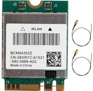 Wireless Network Card NGFF 2.4Ghz / 5Ghz Dual Band BCM94352Z Wireless Network Card(#1) Wireless Network Card NGFF 2.4Ghz / 5Ghz Dual Band BCM94352Z Wireless Network Card(#1)