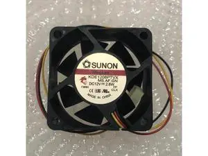 SUNON KDE1206PTVX MS.AR.GN 12V 2.8W 6025 6cm 3line Chassis Power Supply Fan SUNON KDE1206PTVX MS.AR.GN 12V 2.8W 6025 6cm 3line Chassis Power Supply Fan