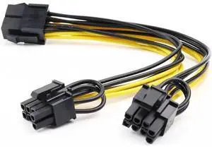 CPU 8P Female to 2 Port Dual 8pin 6P+2P Male GPU Graphics Video Card Power Supply Riser Mining Cord Cabo CPU 8P Female to 2 Port Dual 8pin 6P+2P Male GPU Graphics Video Card Power Supply Riser Mining Cord Cabo