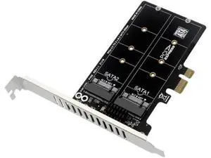 NGFF SSD Expansion Card M.2 SATA SSD to PCIE Adapter Card Dual-Disk Array Card RAID Expansion Card JMB582 Chipset NGFF SSD Expansion Card M.2 SATA SSD to PCIE Adapter Card Dual-Disk Array Card RAID Expansion Card JMB582 Chipset