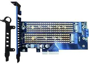 2 in 1 M.2 PCIE Adapter for M.2 PCIE SSD (Key-M) and M.2 SATA SSD (Key B/B+M) 2 in 1 M.2 PCIE Adapter for M.2 PCIE SSD (Key-M) and M.2 SATA SSD (Key B/B+M)
