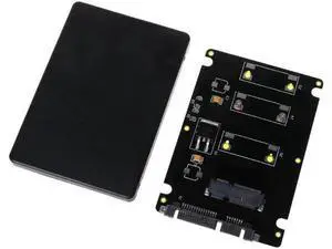 Pcie mSATA SSD to 2.5 inch SATA3 Adapter Card with Case 7 mm Thickness black Pcie mSATA SSD to 2.5 inch SATA3 Adapter Card with Case 7 mm Thickness black