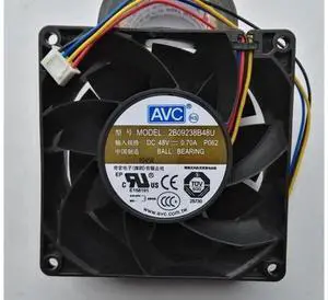 For AVC 92*92*38 2B09238B48U 9238 48V 0.7A 4-wire radiator fan for communications-equipment For AVC 92*92*38 2B09238B48U 9238 48V 0.7A 4-wire radiator fan for communications-equipment