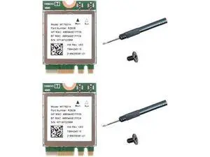 2PCS 6E WLAN M.2 Wireless Network Card 802.11Ax Dual Band BT5.2 MT7921K Notebook Wireless Network Card 2PCS 6E WLAN M.2 Wireless Network Card 802.11Ax Dual Band BT5.2 MT7921K Notebook Wireless Network Card