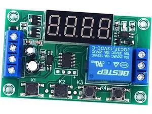 LED Delay Timer Control Switch Board Adjustable 12V Relay Module Cycle Triggered Delay Power Outage for Motor Light Strip LED Delay Timer Control Switch Board Adjustable 12V Relay Module Cycle Triggered Delay Power Outage for Motor Light Strip