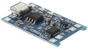Cargador de batería de litio + protección, placa de circuito 2 en 1, 5V, 1A, 2A, Micro módulo USB Cargador de batería de litio + protección, placa de circuito 2 en 1, 5V, 1A, 2A, Micro módulo USB