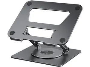 Laptop Stand with 360° Rotating Base Adjustable - Portable Foldable Ergonomic Aluminum Laptops Holder Compatible with 10 to 17.3 Inch All MacBook Pro Lenovo HP Notebook Computer, Gray Laptop Stand with 360° Rotating Base Adjustable - Portable Foldable Ergonomic Aluminum Laptops Holder Compatible with 10 to 17.3 Inch All MacBook Pro Lenovo HP Notebook Computer, Gray