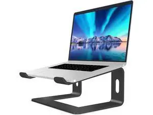 Adjustable Laptop Stand, Aluminum Computer Riser, Ergonomic Computer Stand for desk, Laptop Riser Notebook Stand ,Compatible with 10 - 15.6 Inches laptop, MacBook, Air, Pro, -(Black) Adjustable Laptop Stand, Aluminum Computer Riser, Ergonomic Computer Stand for desk, Laptop Riser Notebook Stand ,Compatible with 10 - 15.6 Inches laptop, MacBook, Air, Pro, -(Black)