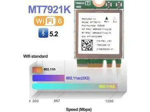 Wi-Fi 6 MediaTek MT7921k wifi 6 1800M Bluetooth 5.2 desktop / notebook wireless network card NGFF m.2 WIF support windows10 / 11 Wi-Fi 6 MediaTek MT7921k wifi 6 1800M Bluetooth 5.2 desktop / notebook wireless network card NGFF m.2 WIF support windows10 / 11