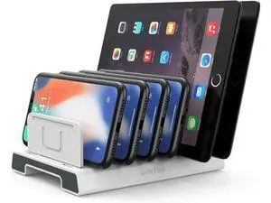 Unitek Adjustable Universal Multi Device Organizer Dock Stand Holder Compatible for iPhone, iPad, Kindle, Fire Tablet, Galaxy, Google Nexus, Pixel, All Electronic Devices-No Charging Port Unitek Adjustable Universal Multi Device Organizer Dock Stand Holder Compatible for iPhone, iPad, Kindle, Fire Tablet, Galaxy, Google Nexus, Pixel, All Electronic Devices-No Charging Port