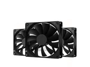 140mm Case Fan High Performance Standard Square PC Case Fan 4pin Connector 12V DC Computer CPU Case PWM Cooling Fan 1700RPM 3-Pack Black 140mm Case Fan High Performance Standard Square PC Case Fan 4pin Connector 12V DC Computer CPU Case PWM Cooling Fan 1700RPM 3-Pack Black