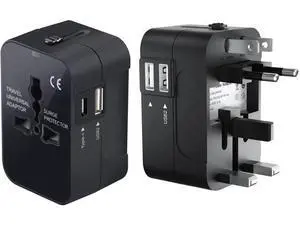 Portable Worldwide Universal Power Adapter Converter All in One International Wall Charger Plug for Wall Plug Input in USA EU UK France Italy Australia India Outlets (with USB-A and USB-C) Portable Worldwide Universal Power Adapter Converter All in One International Wall Charger Plug for Wall Plug Input in USA EU UK France Italy Australia India Outlets (with USB-A and USB-C)