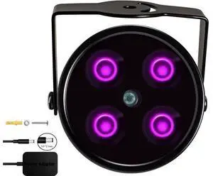 JC IR Illuminator 4-Led Infrared Light for IR Camera, Quest Series and PSVR2 with Power Adapter JC IR Illuminator 4-Led Infrared Light for IR Camera, Quest Series and PSVR2 with Power Adapter