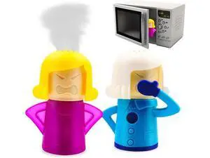 Abnaok Angry Mom Microwave Cleaner and Chilly Mama Fridge Deodoriser 2PCS Easily Clean in Minutes for Home or Office with English Manual Abnaok Angry Mom Microwave Cleaner and Chilly Mama Fridge Deodoriser 2PCS Easily Clean in Minutes for Home or Office with English Manual