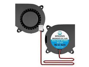 WINSINN 40mm Blower Fan 24V, 3D Printer Micro 24 Volt Fans Blower 4020 Dual Ball Bearing, Brushless Cooling 40mmx20mm 2PIN (Pack of 2Pcs) WINSINN 40mm Blower Fan 24V, 3D Printer Micro 24 Volt Fans Blower 4020 Dual Ball Bearing, Brushless Cooling 40mmx20mm 2PIN (Pack of 2Pcs)