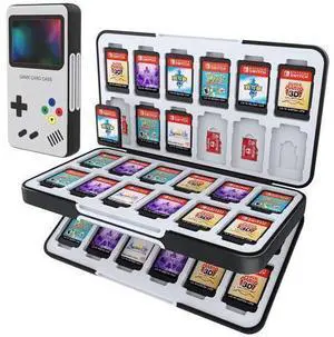 HEIYING Game Card Case for Nintendo Switch&Switch OLED,Customized Pattern Switch Lite Game Card Case with 48 Game Card Slots and 24 Micro SD Card Slots. HEIYING Game Card Case for Nintendo Switch&Switch OLED,Customized Pattern Switch Lite Game Card Case with 48 Game Card Slots and 24 Micro SD Card Slots.
