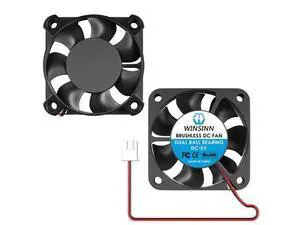 WINSINN 40mm Fan 5V, 3D Printer Micro 5 Volt Fans 4010 Dual Ball Bearing, Brushless Cooling 40mmx10mm 2PIN (Pack of 2Pcs) WINSINN 40mm Fan 5V, 3D Printer Micro 5 Volt Fans 4010 Dual Ball Bearing, Brushless Cooling 40mmx10mm 2PIN (Pack of 2Pcs)