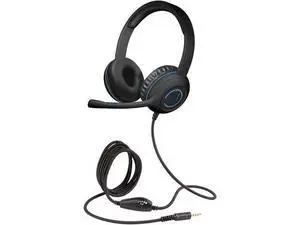 Cyber Acoustics 3.5mm Stereo Headset (AC-5002) with Noise Canceling Microphone for PCs, Tablets, and Cell Phones in The Classroom or Home Cyber Acoustics 3.5mm Stereo Headset (AC-5002) with Noise Canceling Microphone for PCs, Tablets, and Cell Phones in The Classroom or Home