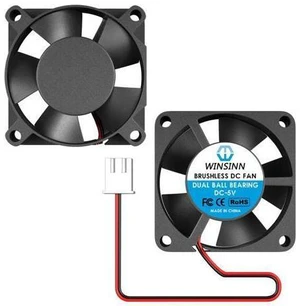 WINSINN 30mm Fan 5V, 3D Printer Micro 5 Volt Fans 3010 Dual Ball Bearing, Brushless Cooling 30mmx10mm 2PIN (Pack of 2Pcs) WINSINN 30mm Fan 5V, 3D Printer Micro 5 Volt Fans 3010 Dual Ball Bearing, Brushless Cooling 30mmx10mm 2PIN (Pack of 2Pcs)
