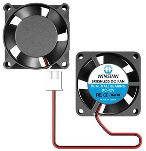 WINSINN 25mm Fan 12V, 3D Printer Micro 12 Volt Fans 2510 Dual Ball Bearing, Brushless Cooling 25mmx10mm 2PIN (Pack of 2Pcs) WINSINN 25mm Fan 12V, 3D Printer Micro 12 Volt Fans 2510 Dual Ball Bearing, Brushless Cooling 25mmx10mm 2PIN (Pack of 2Pcs)