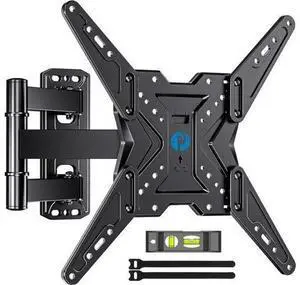 Pipishell Full Motion TV Wall Mount for Most 26-60 inch TVs, 55 inch Compatible, with Swivel, Tilt, Extension, Single Stud Articulating TV Mount Bracket, Holds up to 77 lbs, Max VESA 400x400mm, PIMF11 Pipishell Full Motion TV Wall Mount for Most 26-60 inch TVs, 55 inch Compatible, with Swivel, Tilt, Extension, Single Stud Articulating TV Mount Bracket, Holds up to 77 lbs, Max VESA 400x400mm, PIMF11