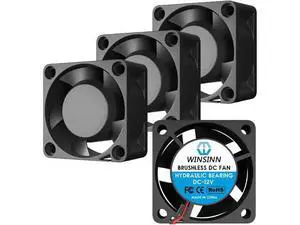 WINSINN 40mm Fan 12V, 3D Printer Micro 12 Volt Fans 4020 Hydraulic Bearing, Brushless Cooling 40mmx20mm 2PIN (Pack of 4Pcs) WINSINN 40mm Fan 12V, 3D Printer Micro 12 Volt Fans 4020 Hydraulic Bearing, Brushless Cooling 40mmx20mm 2PIN (Pack of 4Pcs)