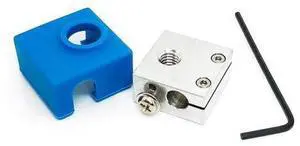 Micro Swiss Heater Block Upgrade with Silicone Sock for CR10 / Ender 2 / Ender 3 / ANET A8 Printers MK7, MK8, MK9 Hotends Micro Swiss Heater Block Upgrade with Silicone Sock for CR10 / Ender 2 / Ender 3 / ANET A8 Printers MK7, MK8, MK9 Hotends