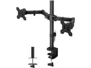 BONTEC Dual Monitor Desk Mount, Monitor Stand for 1327 Inch LCD LED 2 Monitors, Ergonomic Full Motion Heavy Duty Double Arms Hold up to 22 lbs, VESA 75x75/100x100 mm BONTEC Dual Monitor Desk Mount, Monitor Stand for 1327 Inch LCD LED 2 Monitors, Ergonomic Full Motion Heavy Duty Double Arms Hold up to 22 lbs, VESA 75x75/100x100 mm