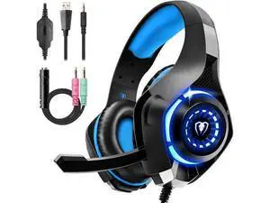 Gaming Headset for PS4 PS5 Xbox One Switch PC with Noise Canceling Mic, Deep Bass Stereo Sound Gaming Headset for PS4 PS5 Xbox One Switch PC with Noise Canceling Mic, Deep Bass Stereo Sound