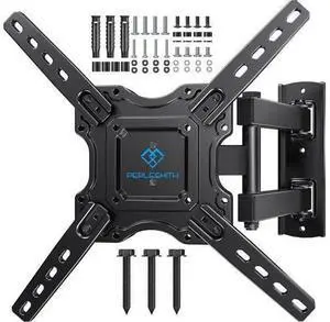 PERLESMITH Full Motion TV Wall Mount for Most 26-60 inch Flat Curved OLED 4K TVs up to 77lbs, Wall Mount TV Bracket with Swivel & Extension Arm, Tilt, Leveling, Max VESA 400x400mm, PSMFK12 PERLESMITH Full Motion TV Wall Mount for Most 26-60 inch Flat Curved OLED 4K TVs up to 77lbs, Wall Mount TV Bracket with Swivel & Extension Arm, Tilt, Leveling, Max VESA 400x400mm, PSMFK12
