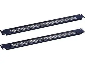 1U Blank Rack Mount Panel Spacer with Venting for 19in Server Rack Enclosure or Network Cabinet 2 Pack, Black 1U Blank Rack Mount Panel Spacer with Venting for 19in Server Rack Enclosure or Network Cabinet 2 Pack, Black