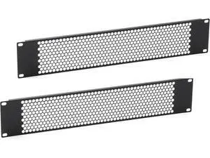 2PCS 2U Blank Rack Mount Panel Spacer with Venting for 19'' Server Rack Enclosure for Network Cabinet 2PCS 2U Blank Rack Mount Panel Spacer with Venting for 19'' Server Rack Enclosure for Network Cabinet