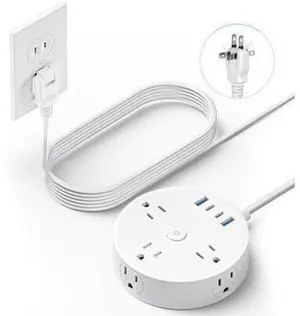 10FT 2 Prong Power Strip, Yozisital 2 Prong to 3 Prong Outlet Adapter, Flat Extension Cord, Surge Protector with Rotating Plug, 6 Outlets 4 USB(2 USB C), Wall Mount, Ideal for Non-Grounded Outlets 10FT 2 Prong Power Strip, Yozisital 2 Prong to 3 Prong Outlet Adapter, Flat Extension Cord, Surge Protector with Rotating Plug, 6 Outlets 4 USB(2 USB C), Wall Mount, Ideal for Non-Grounded Outlets