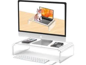 Acrylic Monitor Stand Riser Acrylic Laptop Stand Riser PC Holder Clear Computer Monitor Stand for Desk White Laptop Stand for Desk Compatible with iMac MacBook All Notebooks Acrylic Monitor Stand Riser Acrylic Laptop Stand Riser PC Holder Clear Computer Monitor Stand for Desk White Laptop Stand for Desk Compatible with iMac MacBook All Notebooks