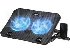 KeiBn Laptop Cooling Pad, Gaming Laptop Cooler 2 Fans for 10-15.6 Inch Laptops, 5 Height Stands, 2 USB Ports (S039) KeiBn Laptop Cooling Pad, Gaming Laptop Cooler 2 Fans for 10-15.6 Inch Laptops, 5 Height Stands, 2 USB Ports (S039)