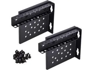 KENUCO 19 Inch Vertical Ends Wall Mount Rack Wall Mountable Server Rack w/Hardware Black (4U) KENUCO 19 Inch Vertical Ends Wall Mount Rack Wall Mountable Server Rack w/Hardware Black (4U)