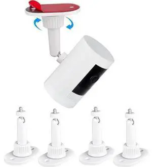 4pack Adhesive Wall Mount Compatible with Ring Stick Up Cam Wired/Battery and Ring Indoor Cam HD Security Camera,360 Degree Adjustable Mounting BracketCamera not Included 4pack Adhesive Wall Mount Compatible with Ring Stick Up Cam Wired/Battery and Ring Indoor Cam HD Security Camera,360 Degree Adjustable Mounting BracketCamera not Included