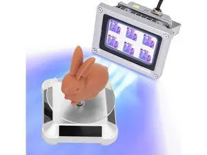 3D Printer UV Resin Curing Light with Solar Turntable 360°Rotating Stand for SLA DLP LCD 3D Printer Solidify Photosensitive Resin 405nm UV Resin Affect, DIY Curing Enclosure 3D Printer UV Resin Curing Light with Solar Turntable 360°Rotating Stand for SLA DLP LCD 3D Printer Solidify Photosensitive Resin 405nm UV Resin Affect, DIY Curing Enclosure