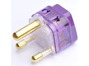 AC POWER TRAVEL ADAPTER PLUG FOR SOUTH AFRICA NAMIBIA / WITH DUAL PLUG-IN PORTS AND SURGE PROTECTION / GROUNDED AC POWER TRAVEL ADAPTER PLUG FOR SOUTH AFRICA NAMIBIA / WITH DUAL PLUG-IN PORTS AND SURGE PROTECTION / GROUNDED
