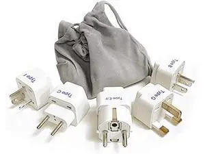 Ceptics Adapter Plug Set for World Wide International Travel Use - Grounded Safe - Works with Cell Phones, Chargers, Batteries, Camera, and More Ceptics Adapter Plug Set for World Wide International Travel Use - Grounded Safe - Works with Cell Phones, Chargers, Batteries, Camera, and More