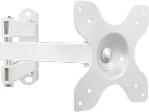 WALI TV Wall Mount Articulating LCD Monitor Full Motion 15 inch Extension Arm Tilt Swivel for Most 13 to 32 inch LED TV Flat Panel Screen with Mounting Holes up to 100x100mm (1330LM-W), White WALI TV Wall Mount Articulating LCD Monitor Full Motion 15 inch Extension Arm Tilt Swivel for Most 13 to 32 inch LED TV Flat Panel Screen with Mounting Holes up to 100x100mm (1330LM-W), White