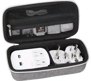 Aproca Grey Hard Travel Storage Protective Case, for Ceptics World Travel Adapter Kit Aproca Grey Hard Travel Storage Protective Case, for Ceptics World Travel Adapter Kit