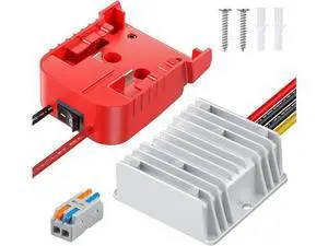 Vibit 18 V to 12 V Step-Down Converter for Milwaukee M18 Battery, DC Power Adapter, Voltage Reducer Transformer 180 W Buck Converter Regulator for Golf Cart RC Car Truck Light & DIY Vibit 18 V to 12 V Step-Down Converter for Milwaukee M18 Battery, DC Power Adapter, Voltage Reducer Transformer 180 W Buck Converter Regulator for Golf Cart RC Car Truck Light & DIY