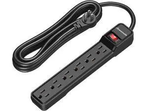 DEWENWILS 6-Outlet Power Strip Surge Protector, 15FT Long Extension Cord, Low Profile Flat Plug, 15 Amp Circuit Breaker, 500 Joules, Wall Mount, Black, UL Listed DEWENWILS 6-Outlet Power Strip Surge Protector, 15FT Long Extension Cord, Low Profile Flat Plug, 15 Amp Circuit Breaker, 500 Joules, Wall Mount, Black, UL Listed