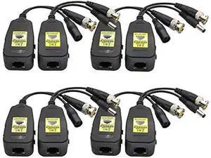 AAOTOKK Power Video Balun DC BNC to Cat5 RJ45 Network Transceiver HD-CVI/TVI/AHD/CVBS with DC Connector for 720P 960P 1080P 3MP 4MP 5MP 8MP CCTV Security DVR Surveillance Camera System(18cm-4Pairs) AAOTOKK Power Video Balun DC BNC to Cat5 RJ45 Network Transceiver HD-CVI/TVI/AHD/CVBS with DC Connector for 720P 960P 1080P 3MP 4MP 5MP 8MP CCTV Security DVR Surveillance Camera System(18cm-4Pairs)